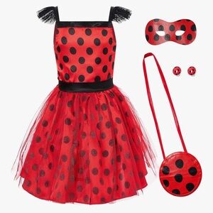 New - Spooktacular Creations Kids Ladybug Costume in 3T